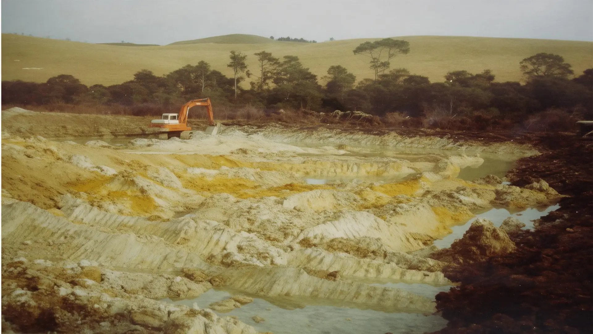 Área em processo de mineração